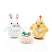 Bunny, Chick and Egg Basket Trio