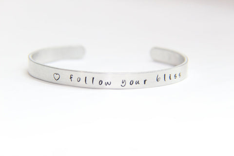 Custom Hand Stamped Cuff