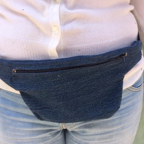 Up-cycled Denim Fanny Pack