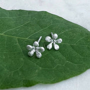 Tiny Daisy Studs in .925 Sterling Silver
