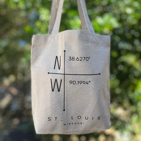 st.louis.mo.missouri.ecofriendly.lunch.bag.map.coordinates.city.tote.bag.ethically,handprinted.do.good.shop