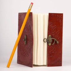 Endless Knot Leather Journal