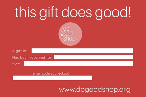 Gift Cards - do good shop
