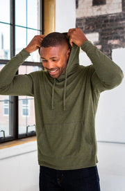 PRE-ORDER Long Sleeve Hooded Tee Shirt | Love Your Neighbor