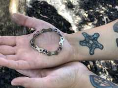 Bicycle Chain Bracelet handmade up cycled - do good shop ethical gifts