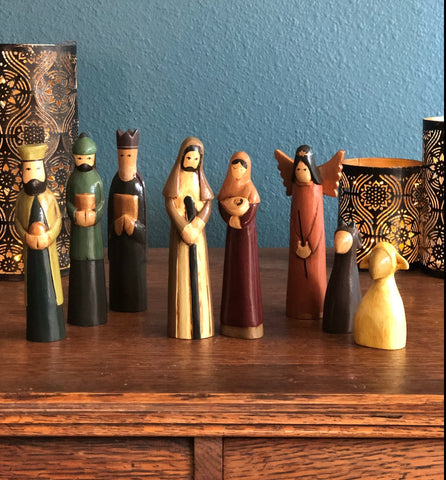 Folk Art Wooden Nativity - do good shop ethical gifts