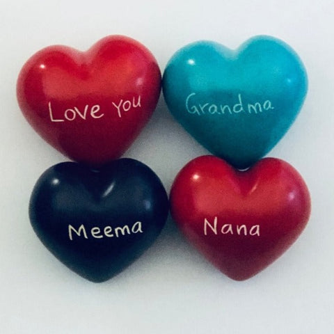 Grandma / Nana Handcarved Heart