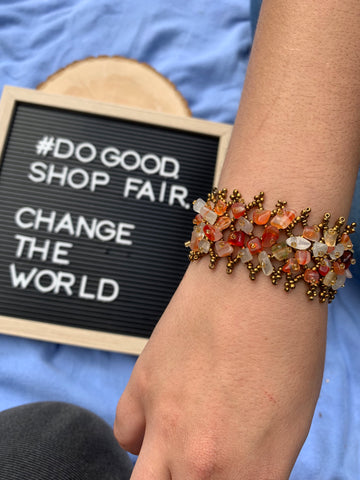 Fair Trade African Stone Bracelet - do good shop