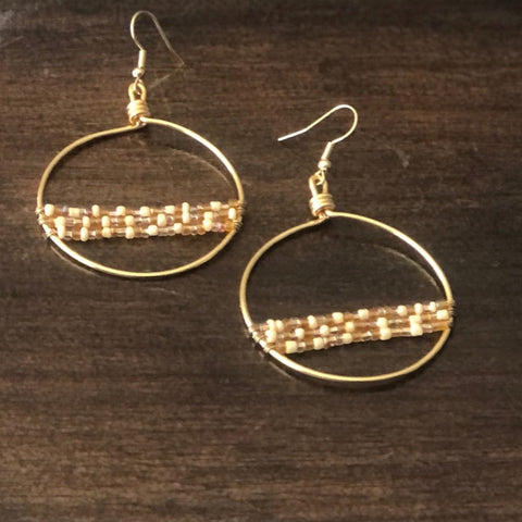 hoop.earrings.boho.chic.beaded.hanging.french.hook.womanmade.mexico.for.do.good.shop.ethical.jewelry