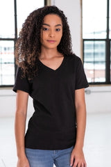 Women's Cut V-Neck Love Your Neighbor