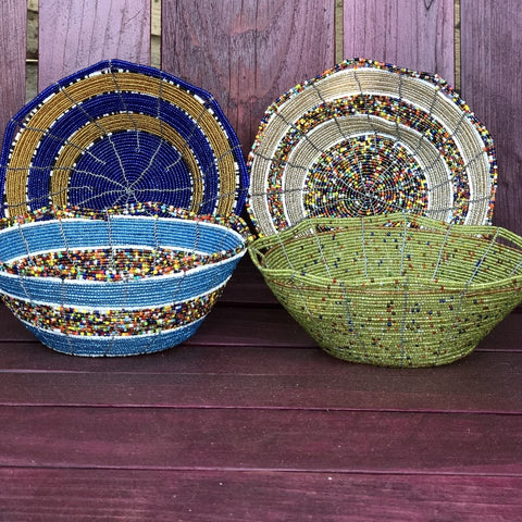 Handmade Beaded Baskets - do good shop ethical gifts