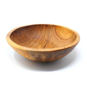 Hand Carved Olive Wood Serving Bowls | Set of 3