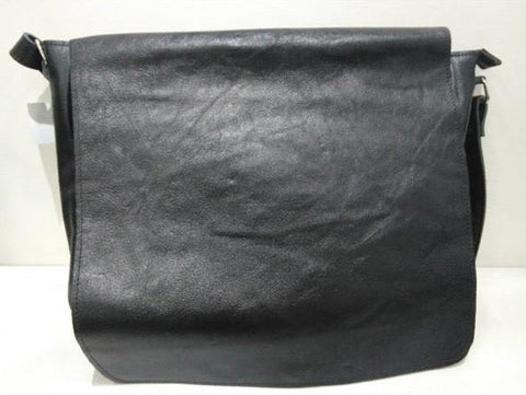 Single Flap Leather Messenger Bag
