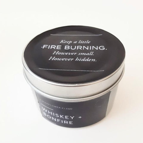 whiskey.and.bonfire.soy.travel.tin.candle.artisan.handmade.ethical.gifts.for.men.at.do.good.shop.keep.a.little.fire.burning.however.small.however.hidden.mens.present