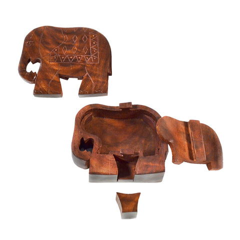 Wooden Elephant Puzzle Box - do good shop ethical gifts